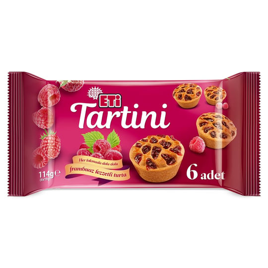 Eti Tartini Frambuazlı Turta 114 g Tekli Paket