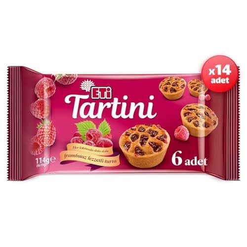 Eti Tartini Frambuazlı Turta 114 g x 14 Adet