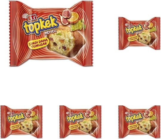 Eti Topkek Meyveli Kek 40 g 5li paket