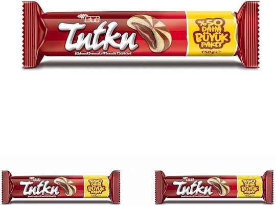 Eti Tutku Kakao Kremalı Mozaik Bisküvi 150 g 3lü paket