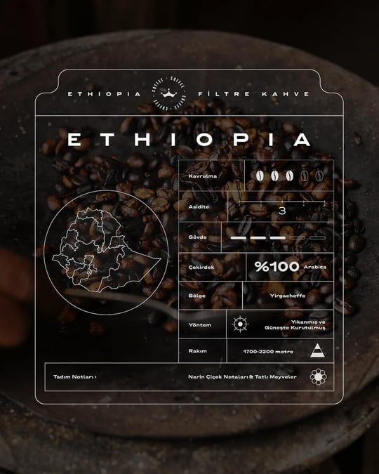 Etiyopya Filtre Kahve 250 Gram Chemex