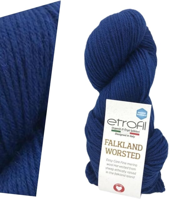 Etrofil Falkland Worsted, Cobalt 75175