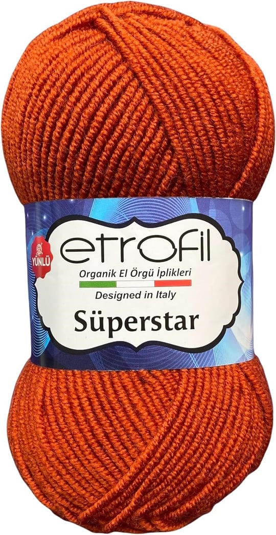 Etrofil SÜPERSTAR 77012-VİZON VİZON Polyester Ipli İpi Örgü İpi