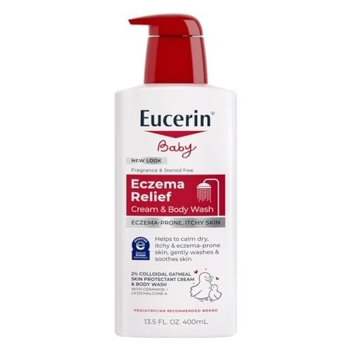 Eucerin Bebek Egzama Giderici Krem Vücut Yıkama, Egzama Vücut Yıkama Bebekler için, 13.5 Fl Oz Şişe