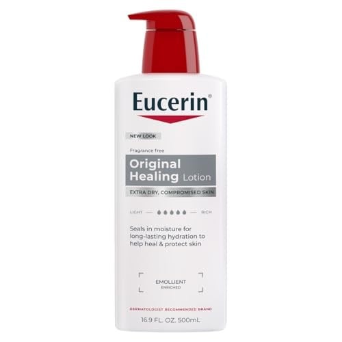 Eucerin Orijinal İyileştirici Zengin Vücut Losyonu, Kuru Ciltler için Vücut Losyonu, 16.9 Fl Oz Pompa Şişesi