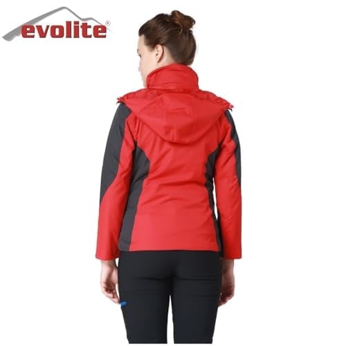 Evolite Diva Bayan 3in1 Gri/Kırmızı Mont L