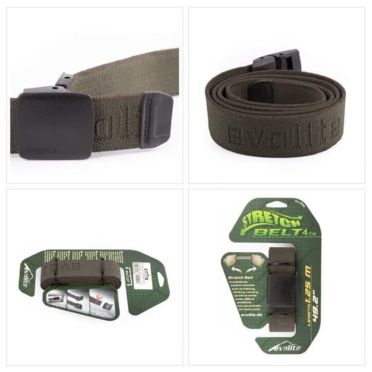 Evolite Outdoor Stretch Kemer 4cm - Haki 125