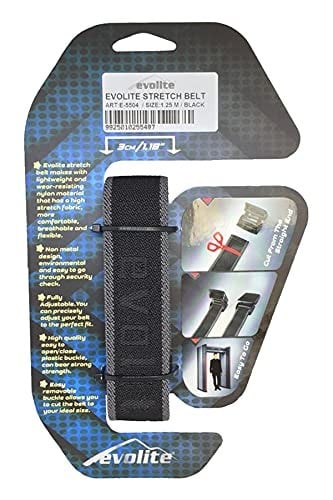 Evolite Stretch Outdoor Kemer Siyah 125 125