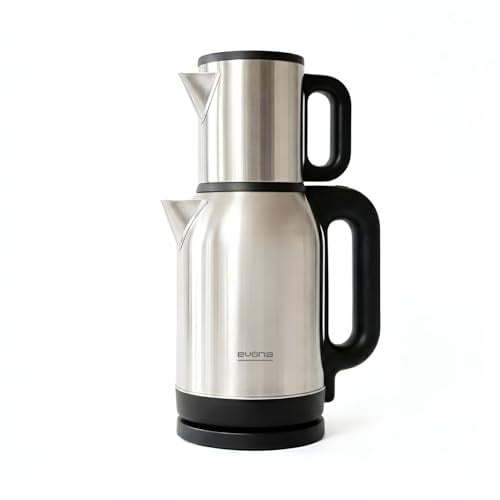 Evona Çelik 2 In 1 Çay Makinesi Su Isıtıcısı & Çaycı Steeltea