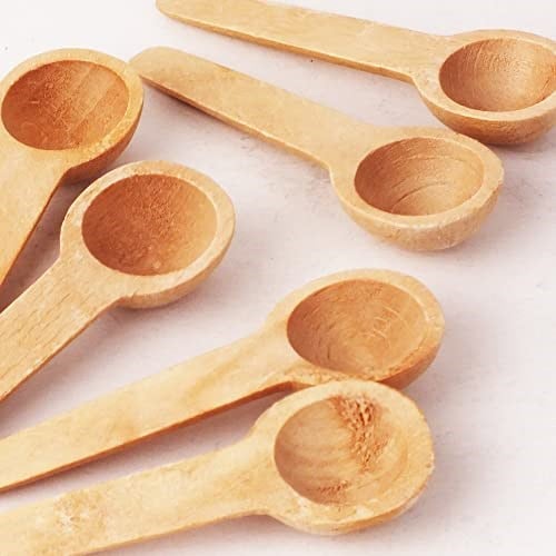 Evonox 12 Adet Bambu Baharat Kaşığı ve Ölçek Kaşığı, Bambu Reçel Bal Kaşığı 12 Adet | Doğal ve Şık 12 Adet Bambu Baharat ve Ölçek Kaşığı Seti - Mutfakta Estetik ve Fonksiyonellik Bir Arada!