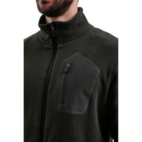 Exuma Fermuarlı Erkek Polar 2312003 Siyah M