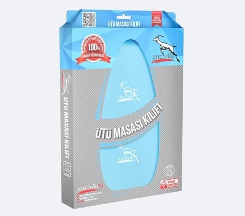 EYM Gazella Ütü Altlığı + Ütü Masası Kılıfı Bezi 50 x 135 cm Mavi