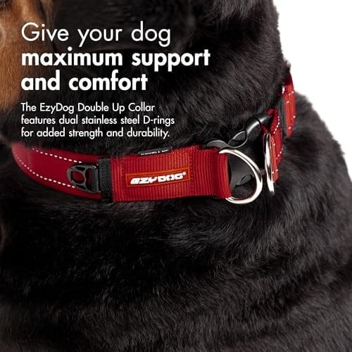 Ezydog Collar Double Up Medium Köpek Boyun Tasması Kırmızı