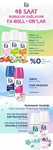 Fa Aqua Roll-On 50 ml Okyanus Kokulu Kadın Roll-on