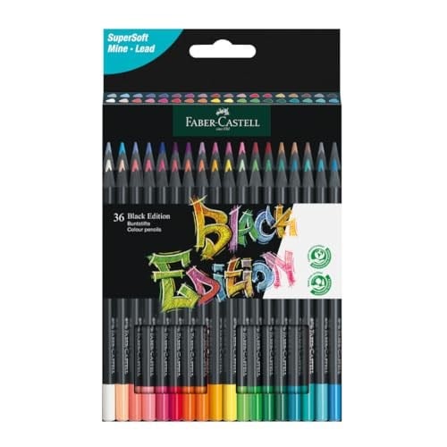 Faber-Castell 116436 - Renkli kalemler Blackwood, Black Edition, 36lı kutu