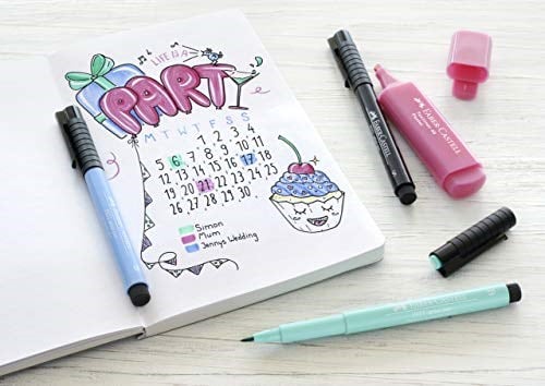 FABER-CASTELL 267125 - Başlangıç Seti Bullet Journaling, 9 Parçalı, Çok Renkli - Seçenekler: Bullet Journaling, Kaligrafi, 1 stück (1er Pack)...