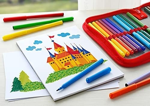 Faber-Castell 554204 Castle Keçeli Kalem, 50li