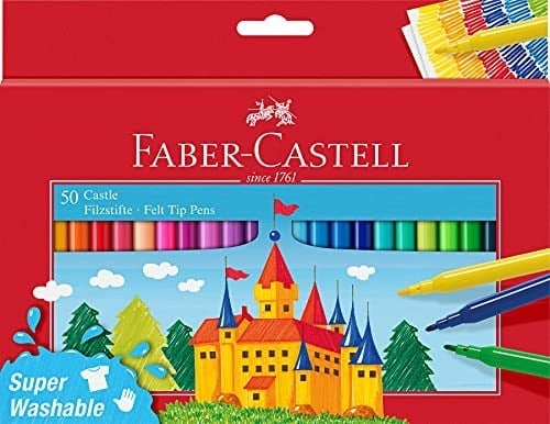 Faber-Castell 554204 Castle Keçeli Kalem, 50li
