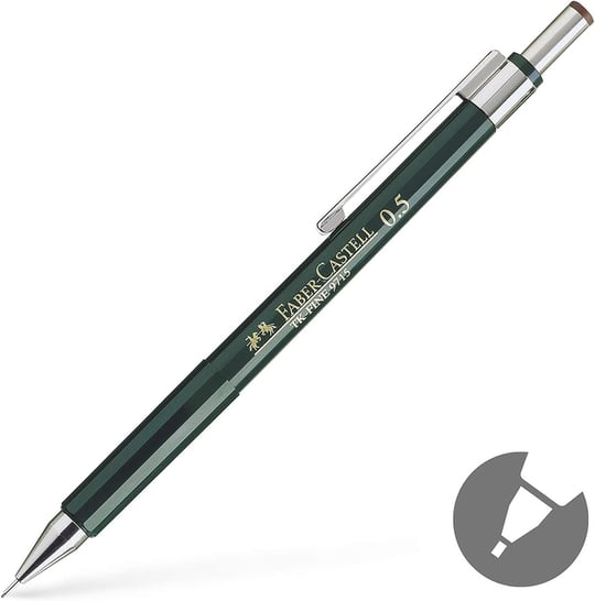 Faber-Castell 9715 Yeşil Versatil 0.5MM - Bedenler: 0,5 mm, HB, 0,35 mm, HB, 0,7 mm, 0,9 mm