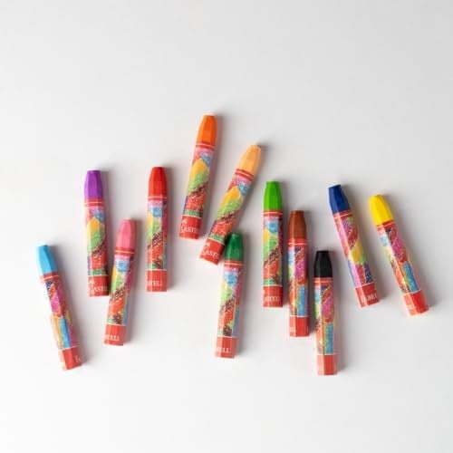 Faber-Castell Altıgen Pastel Boya, 12 Renk, Plastik Kutu, Yumuşak ve Canlı Renkler, Rahat Kullanım, Etkili Uygulama
