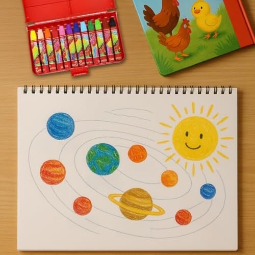 Faber-Castell Altıgen Pastel Boya, 12 Renk, Plastik Kutu, Yumuşak ve Canlı Renkler, Rahat Kullanım, Etkili Uygulama