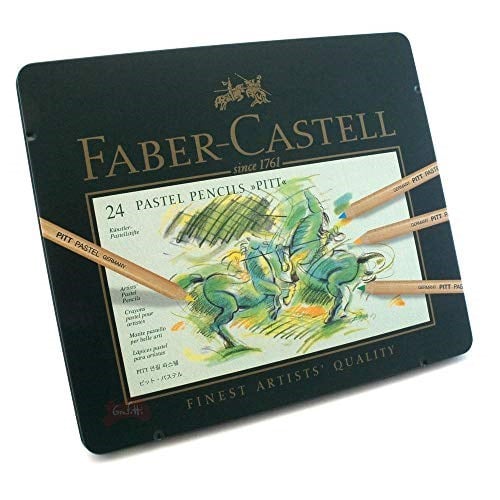 Faber-Castell - Colour pencil Pitt Pastel tin of 24 (112124)