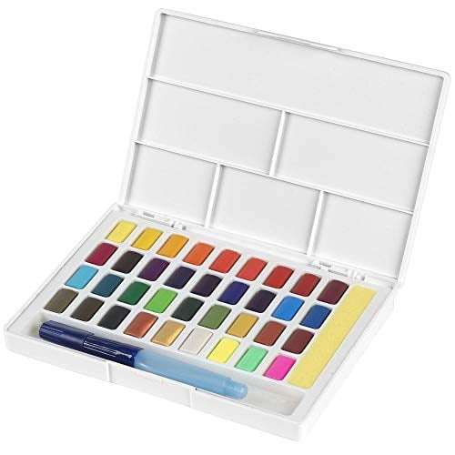 Faber-Castell Creative Studio Tablet Suluboya, 36 Renk, Parlak ve Canlı Renkler, Ergonomik Tasarım, Geniş Yüzey Uyumu