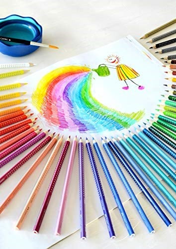 Faber-Castell Grip 2001 Boya Kalemi, Karton Kutu, 12 Renk - Seçenekler: 12 Renk, 24 Renk, Karton Kutu, Metal Kutu
