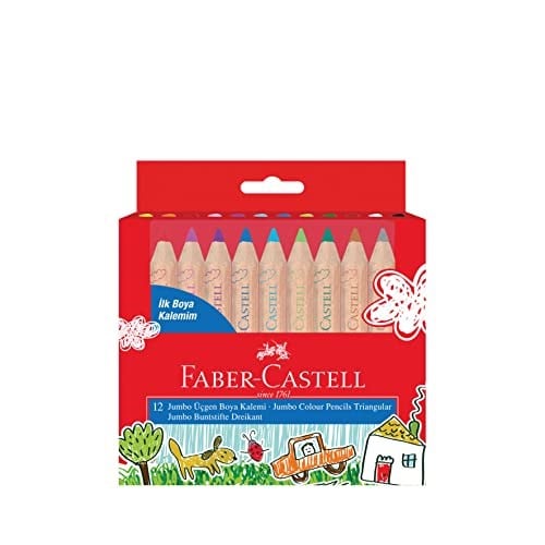 Faber-Castell İlk Boya Kalemim Jumbo Yarım Boy 12 Renk