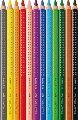 FABER-CASTELL Jumbo GRIP Boya Kalemi 12 Renk