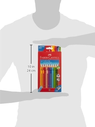 FABER-CASTELL Jumbo GRIP Boya Kalemi 12 Renk