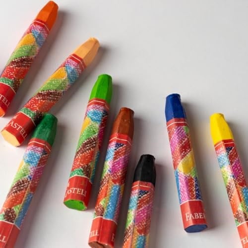 Faber-Castell Pastel Boya, 18 Renk, Yumuşak ve Canlı Renkler, Rahat Kullanım, Etkili Uygulama, Sanatsal ve Eğitsel Aktiviteler İçin - Seçenekler: 12 Renk, 18 Renk, 24 Renk