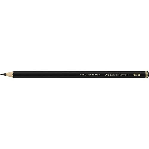 Faber-Castell Pitt Matt Dereceli Kurşun Kalem, 4B, Ultra Mat, Parlama Yapmaz, Siyah Beyaz Çizimler İçin, Teknik Çizim ve Eskiz İçin Dayanıklı Uç | Çizimler ve eskizler için yüksek ton yoğunluğuna sahi