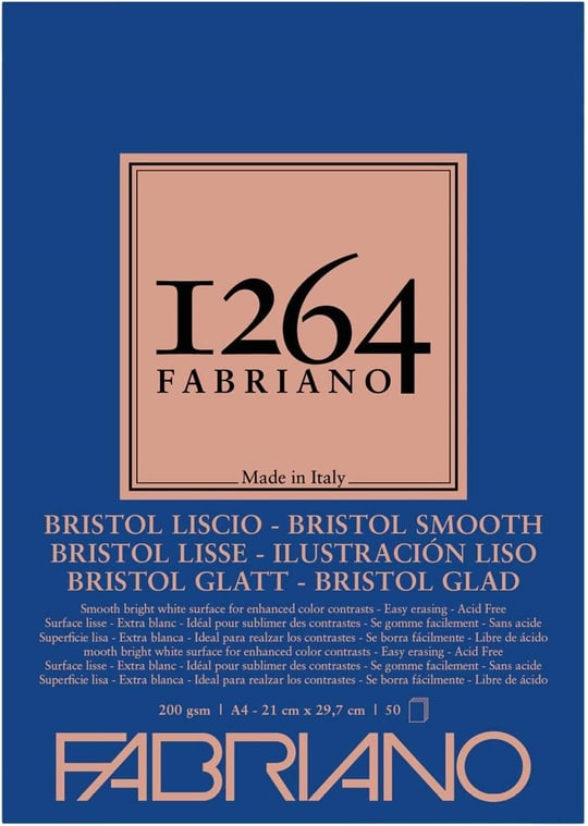 FABRIANO 1264 BRISTOL A4 - Seçenekler: A3, A4