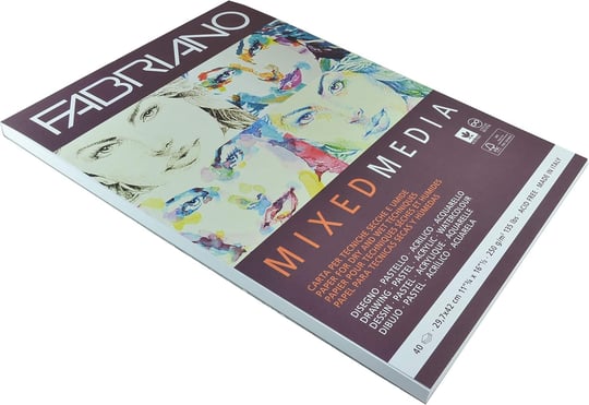 Fabriano Mixed Media A3-250 Gr. Doğal Dokulu Çok Amaçlı Kağıt - Blok - Seçenekler: DIN A3, DIN A4