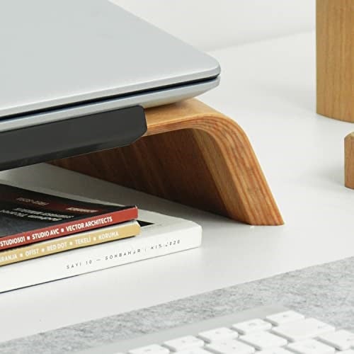 Fagus Wood Laptop Standı | Macbook Yükseltici | Laptop Tutucu