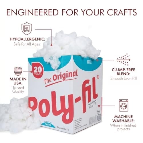Fairfield Poly-Fil Premier 100% Polyester Fiberfill-20lb Box -PFLB20
