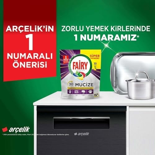 Fairy Platinum Bulaşık Makinesi Deterjanı Kapsülü/Tableti 72 Yıkama Limon Kokulu