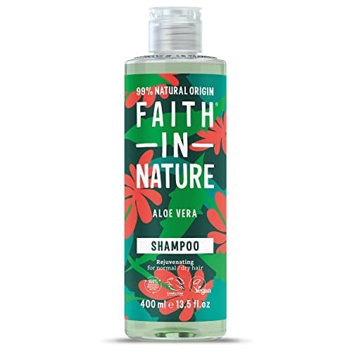 FAITH IN NATURE %99 Doğal Yenileyici Şampuan Normal & Kuruya Dönük Saçlar İçin (Aloe Vera, 400 ml)