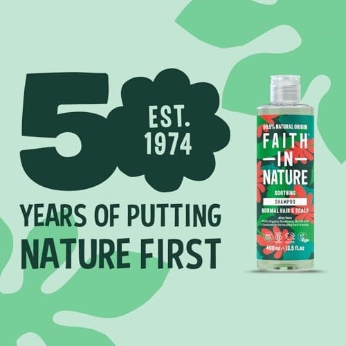 FAITH IN NATURE %99 Doğal Yenileyici Şampuan Normal & Kuruya Dönük Saçlar İçin (Aloe Vera, 400 ml)