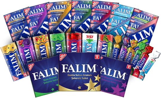 Falım 5li Damla Sakızı Aromalı Şekersiz Sakız 35 gr