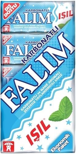 Falım 5li Işıl Karbonat ve Nane Aromalı Şekersiz Sakız 40 gr