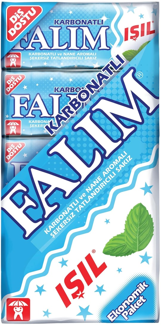 Falım 5li Işıl Karbonat ve Nane Aromalı Şekersiz Sakız 40 gr