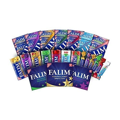 Falım Şekersiz Sakız Damla Sakızı Aromalı 5 li 7 g x 20 Adet