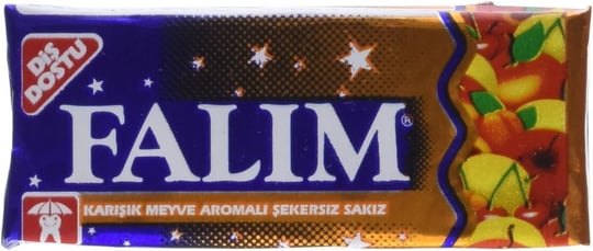 Falim Şekersiz Sakız Karışık Meyve Aromalı 5 li 7 g x 20 Adet