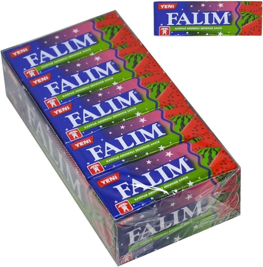 Falim Şekersiz Sakız Karpuz Aromalı 5 li 7gr x 20 Adet