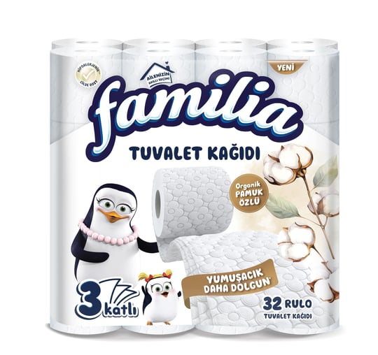 Familia 3 Katlı Tuvalet Kağıdı 32li 1 Paket (1 x 32 Adet)