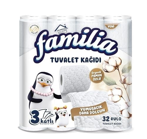 Familia 3 Katlı Tuvalet Kağıdı 32li 1 Paket (1 x 32 Adet)