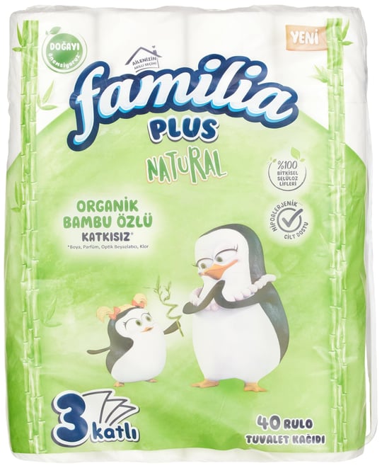 Familia Plus Natural 40lı Paket Tuvalet Kağıdı
