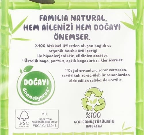 Familia Plus Natural 40lı Paket Tuvalet Kağıdı